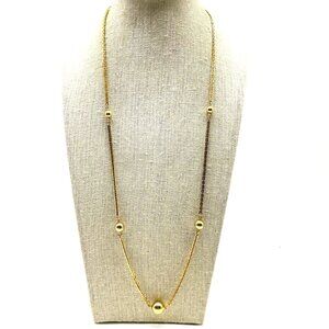 Vintage Avon Gold Tone Station Necklace Signed
